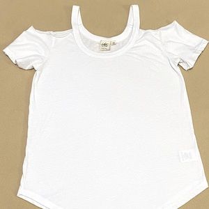 White Crow Cold Shoulder Top
